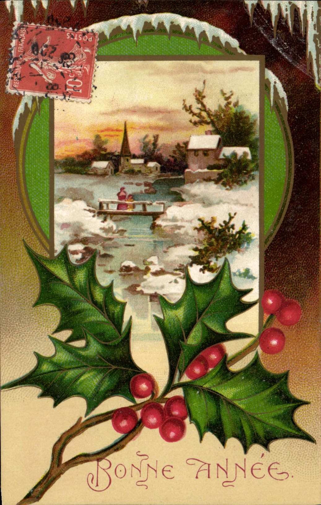 CPA Fantaisie Bonne annee