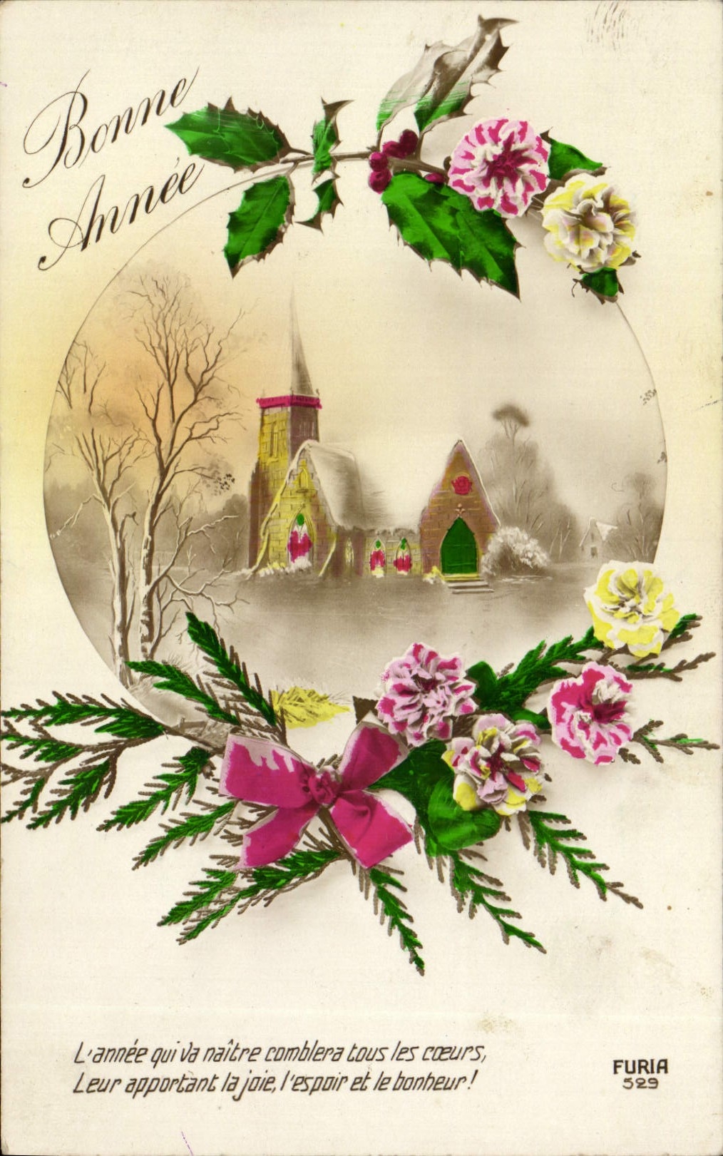 CPA Fantaisie Bonne annee