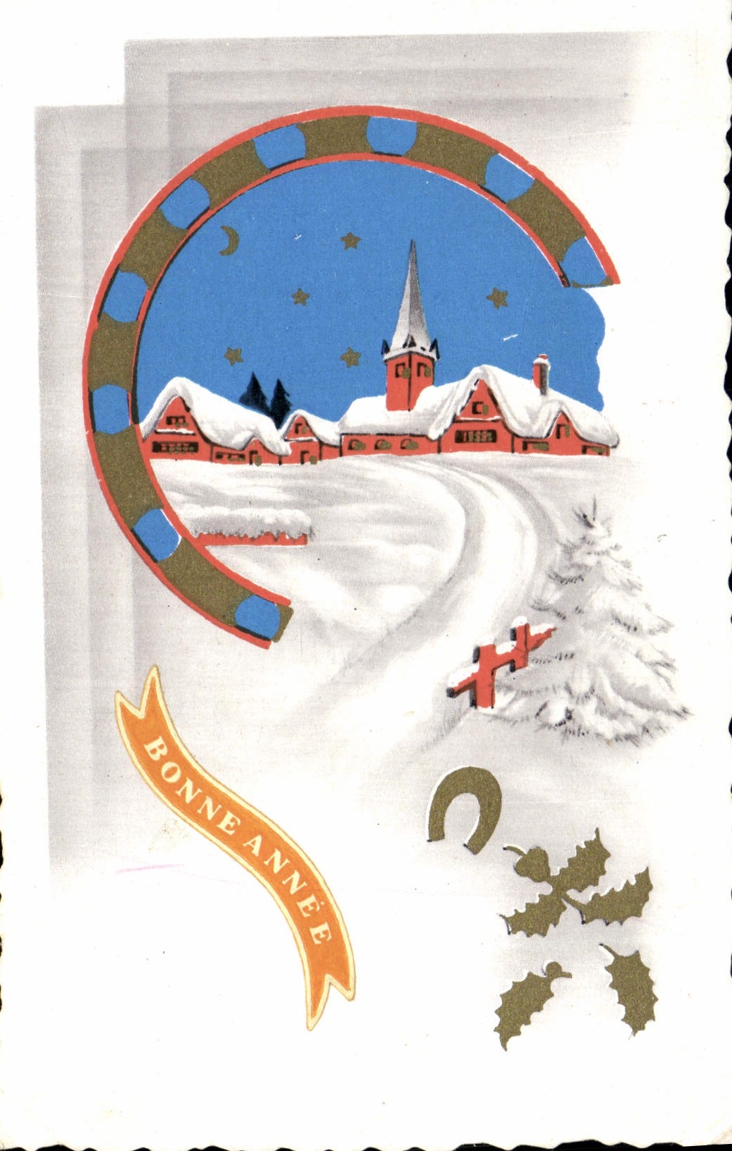 CPA Fantaisie Bonne annee