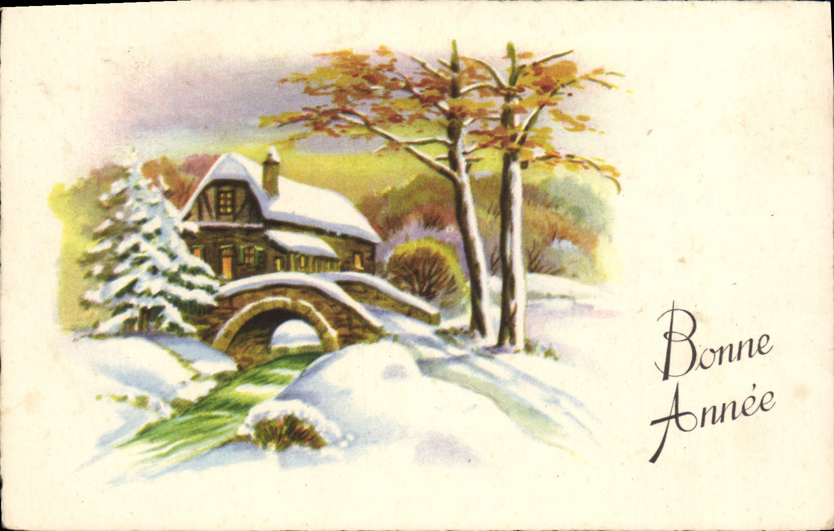CPA Fantaisie Bonne annee