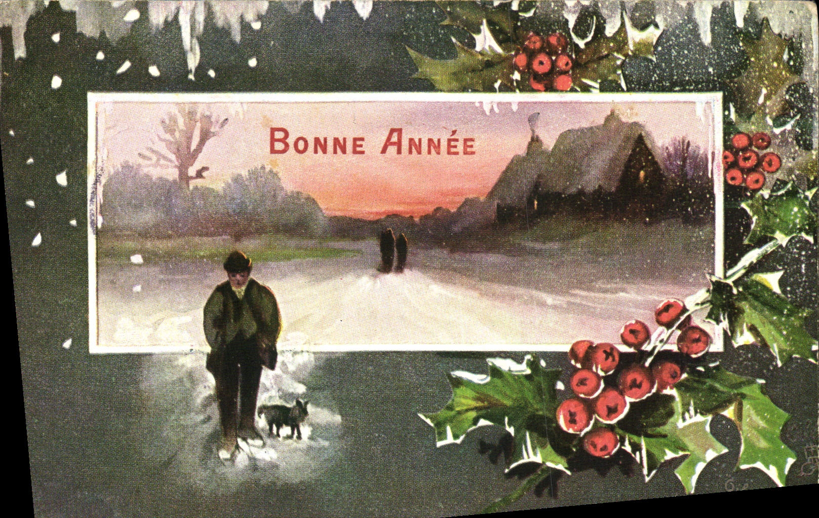 CPA Fantaisie Bonne annee