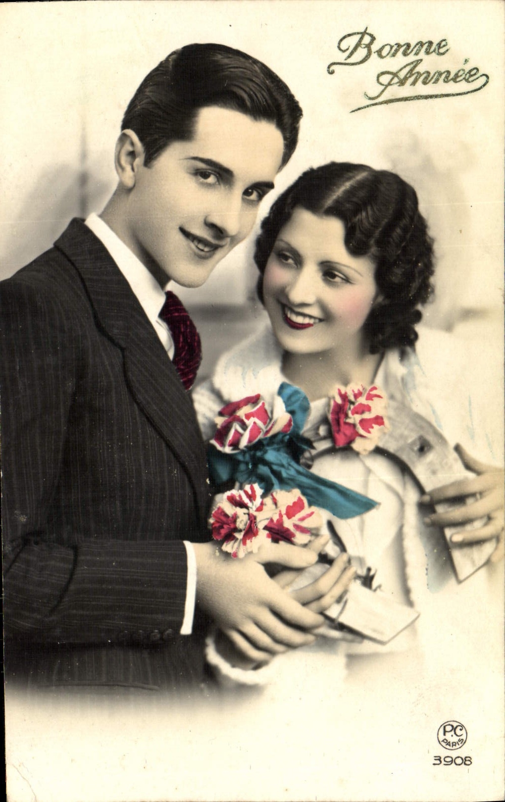 CPA Fantaisie Femme Fer a cheval