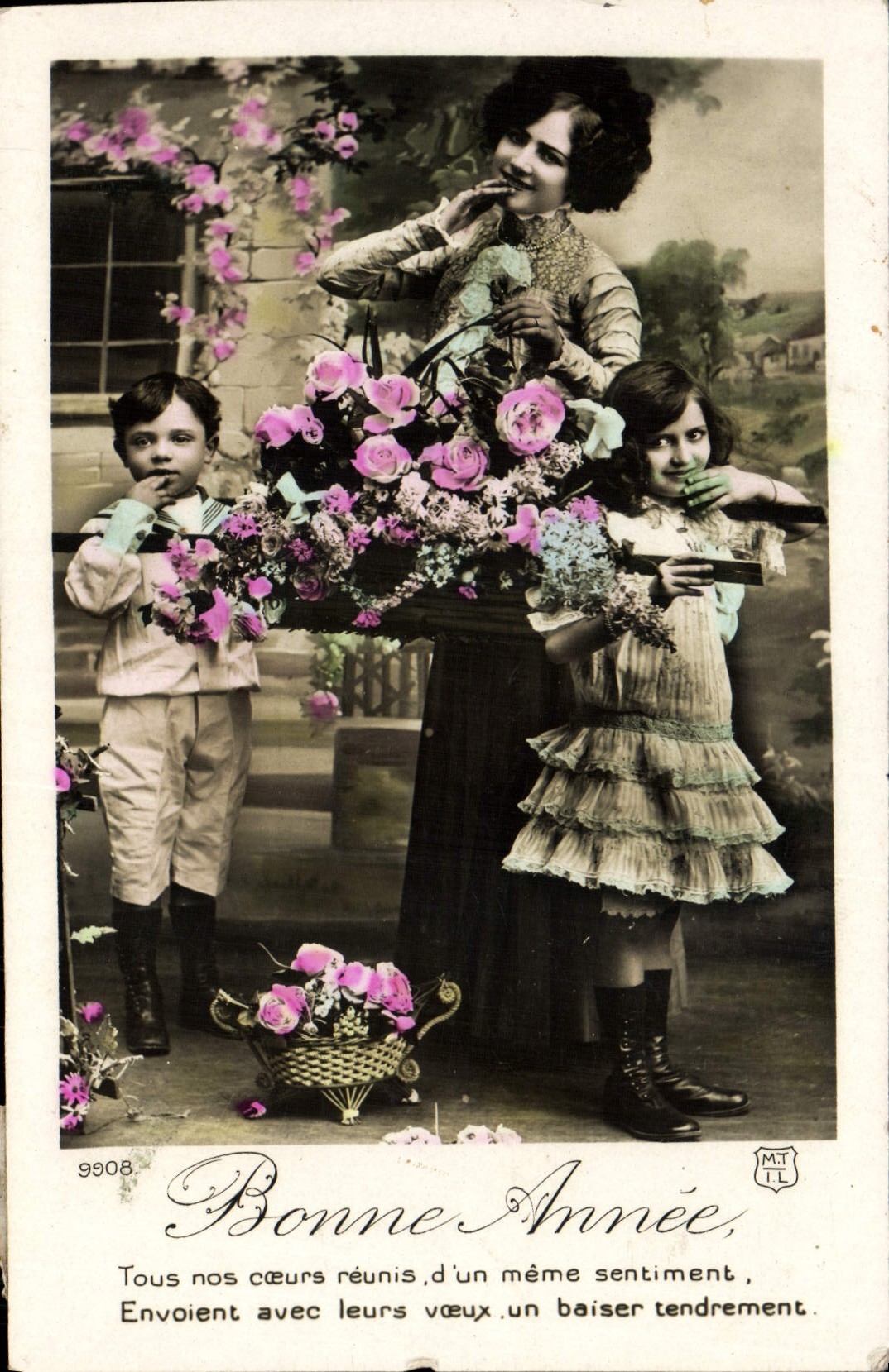 CPA Fantaisie Femme et enfants