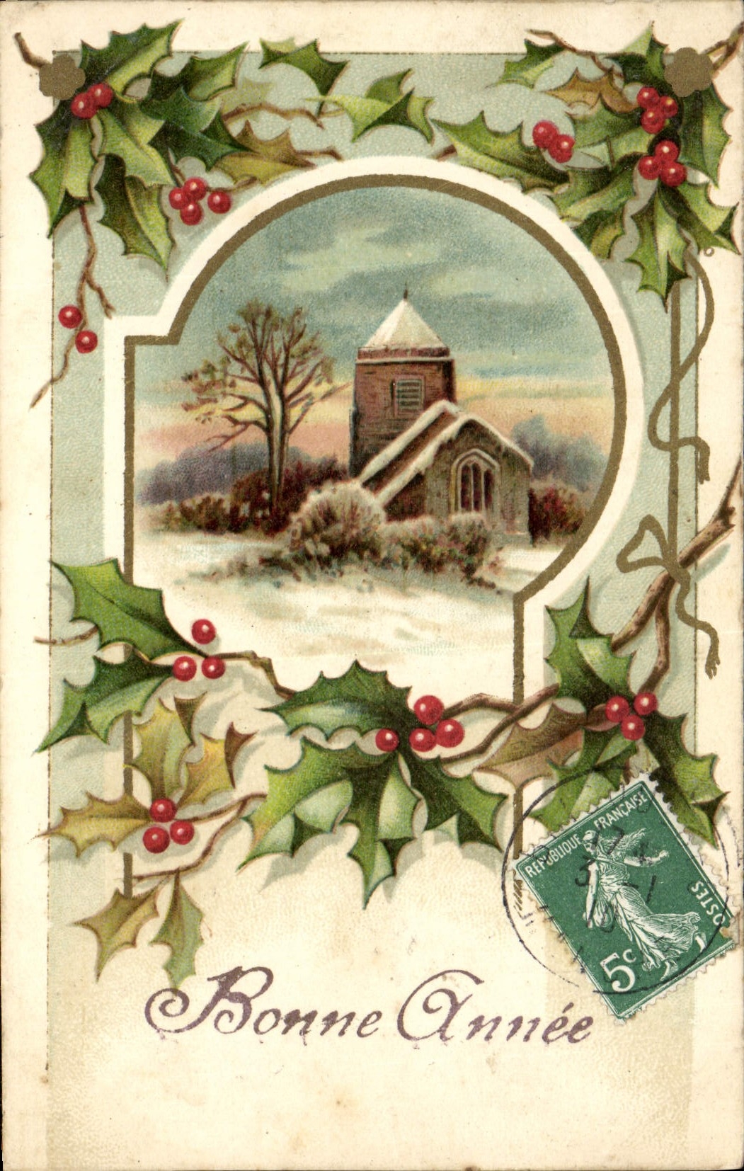 CPA Fantaisie Bonne annee