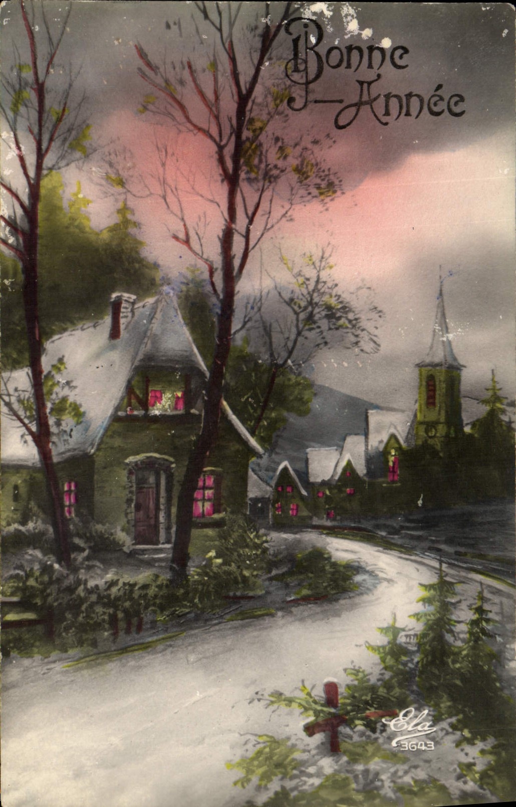 CPA Fantaisie Bonne annee