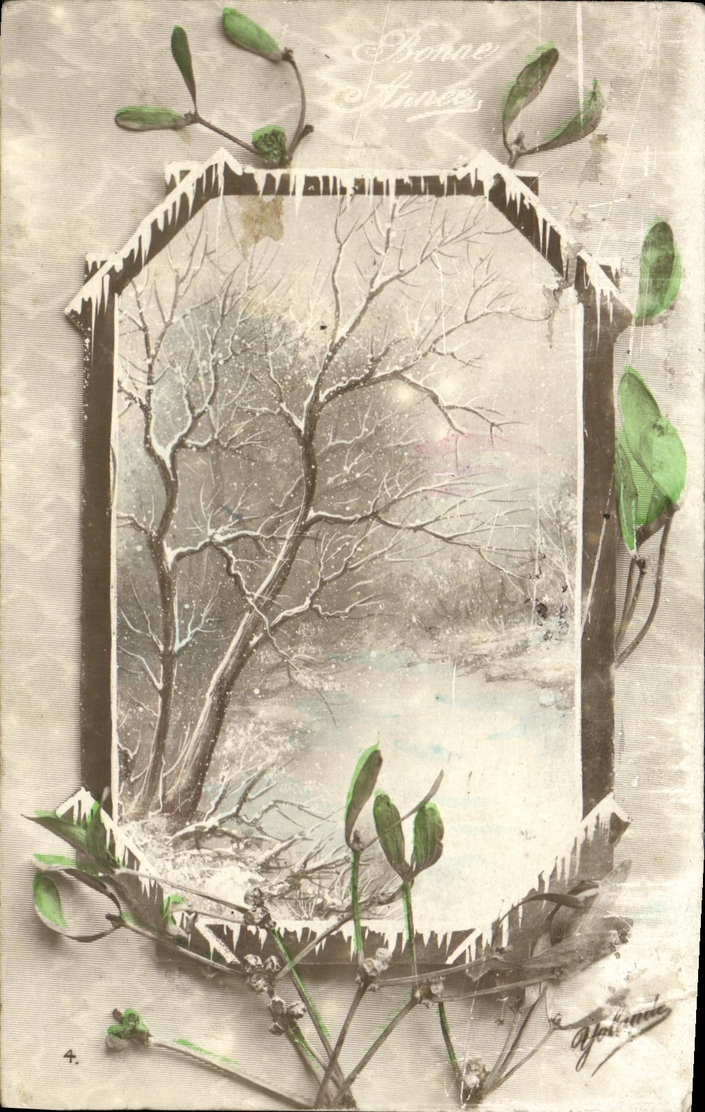 CPA Fantaisie Bonne annee