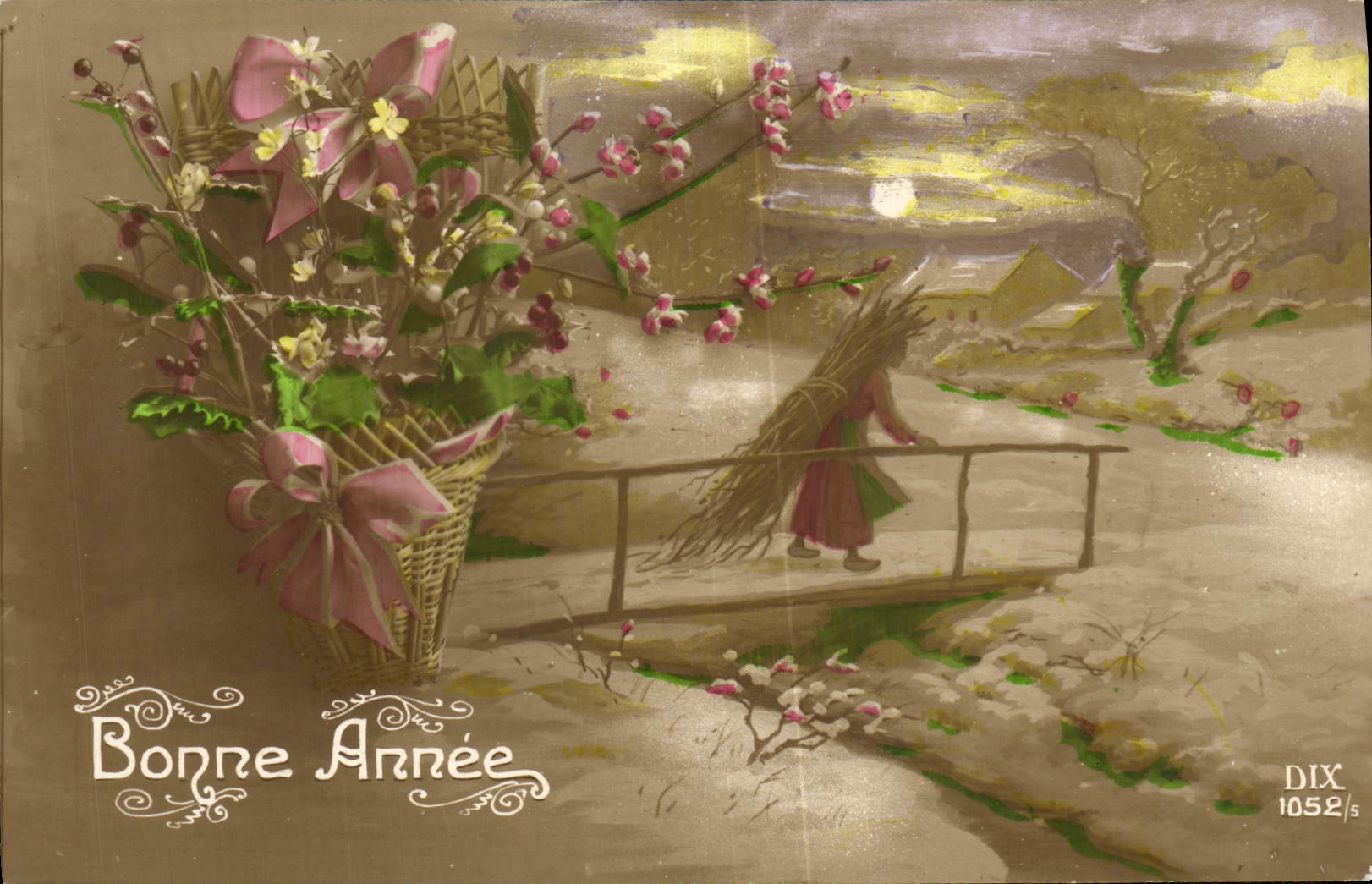 CPA Fantaisie Bonne annee