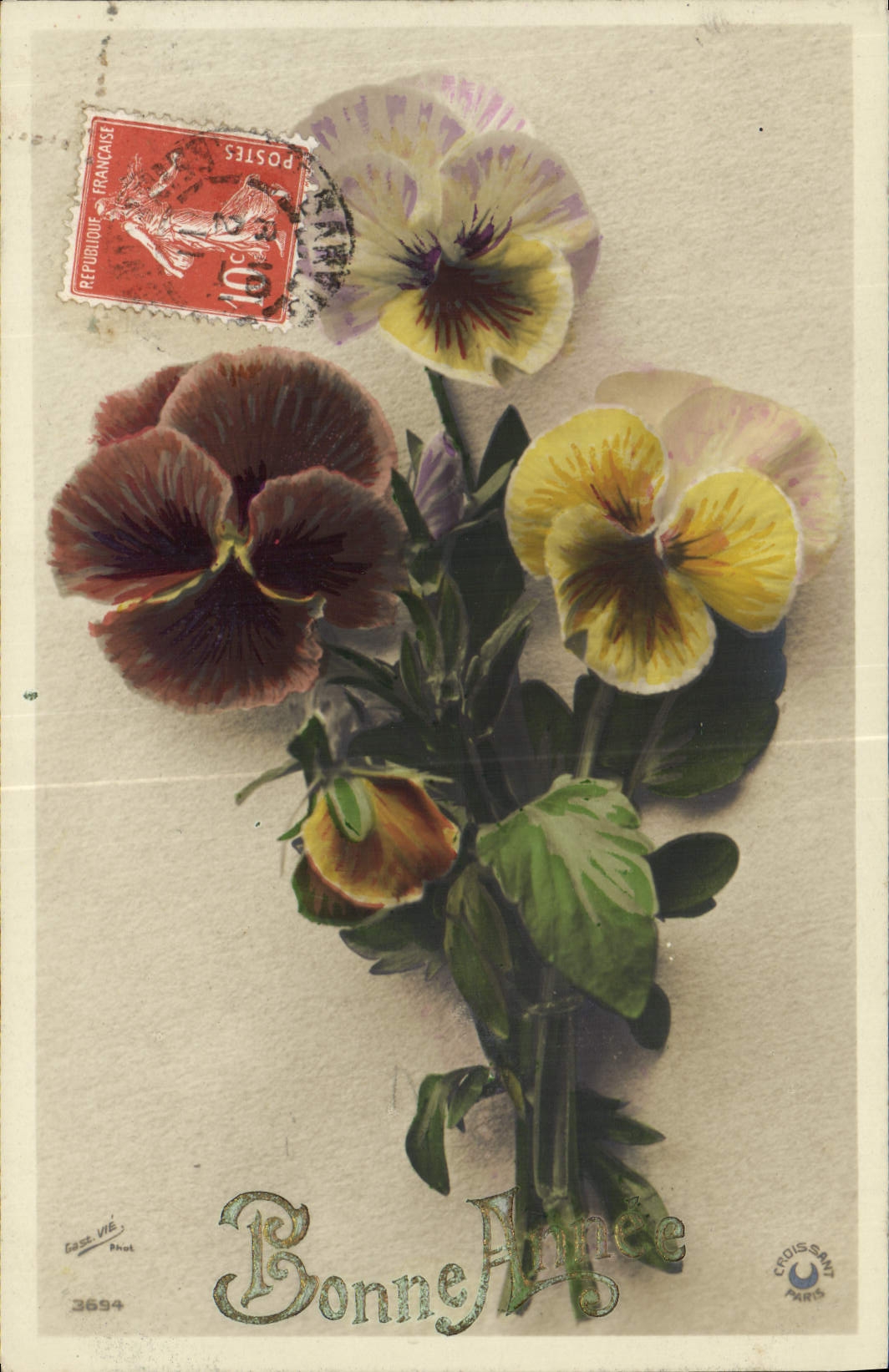 CPA Fantaisie Fleurs