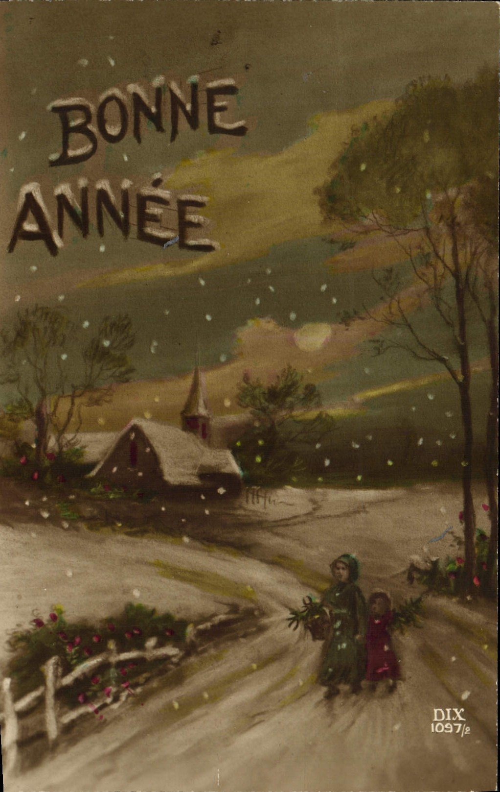 CPA Fantaisie Bonne annee