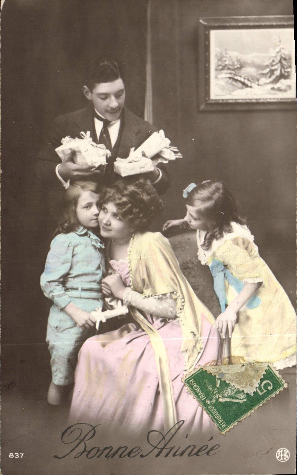 CPA Fantaisie Femme et enfants