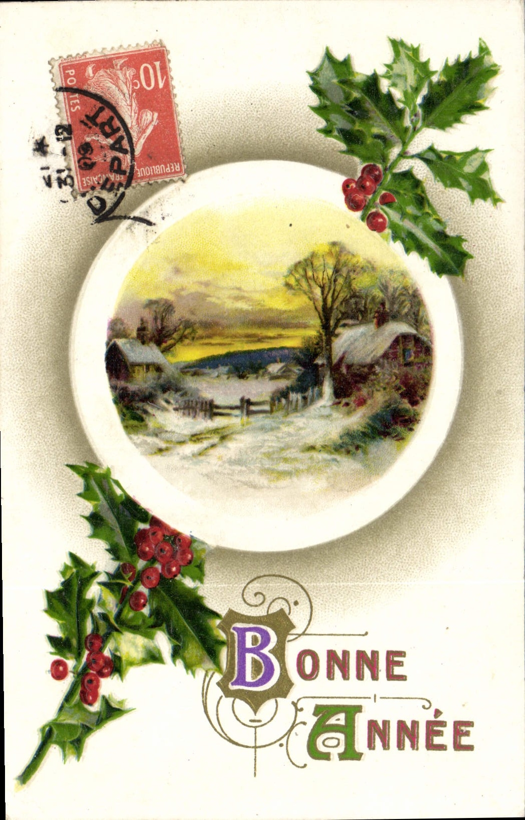 CPA Fantaisie Bonne annee