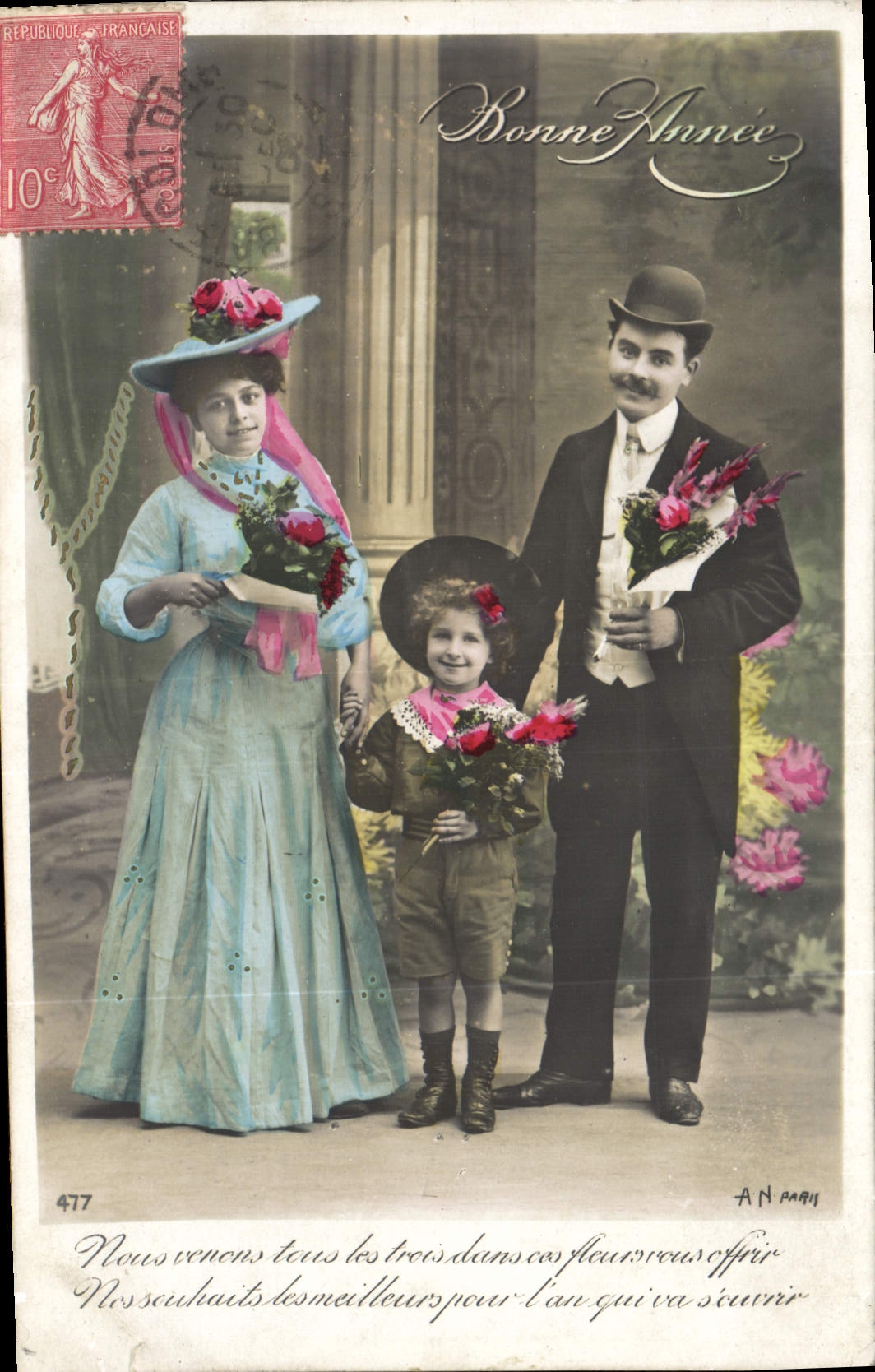 CPA Fantaisie Femme Enfant