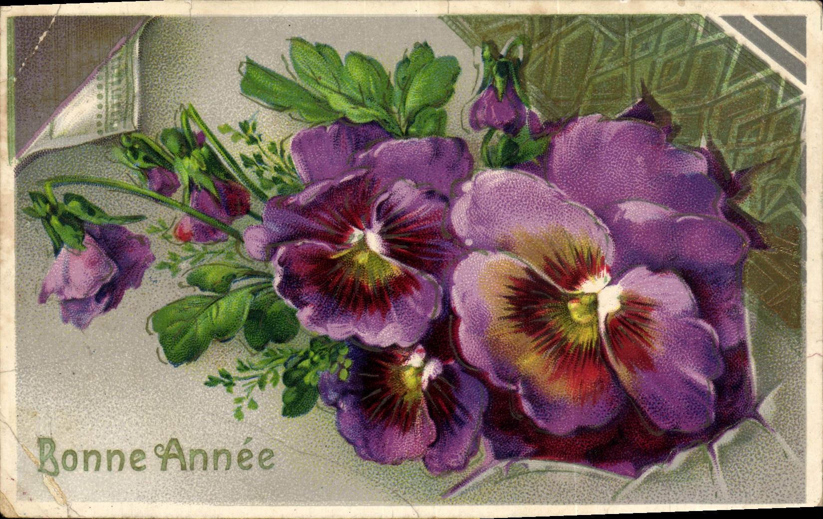 CPA Fantaisie Fleurs