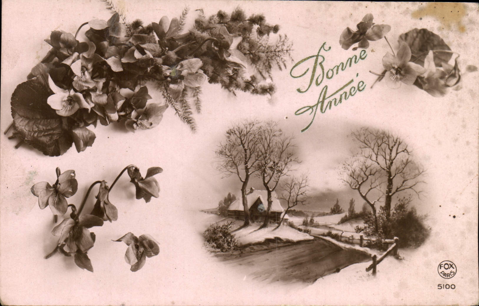 CPA Fantaisie Fleurs