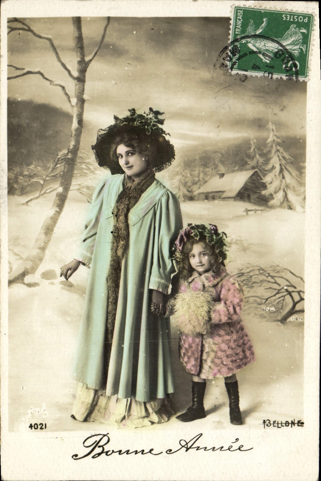 CPA Fantaisie Femme et enfant