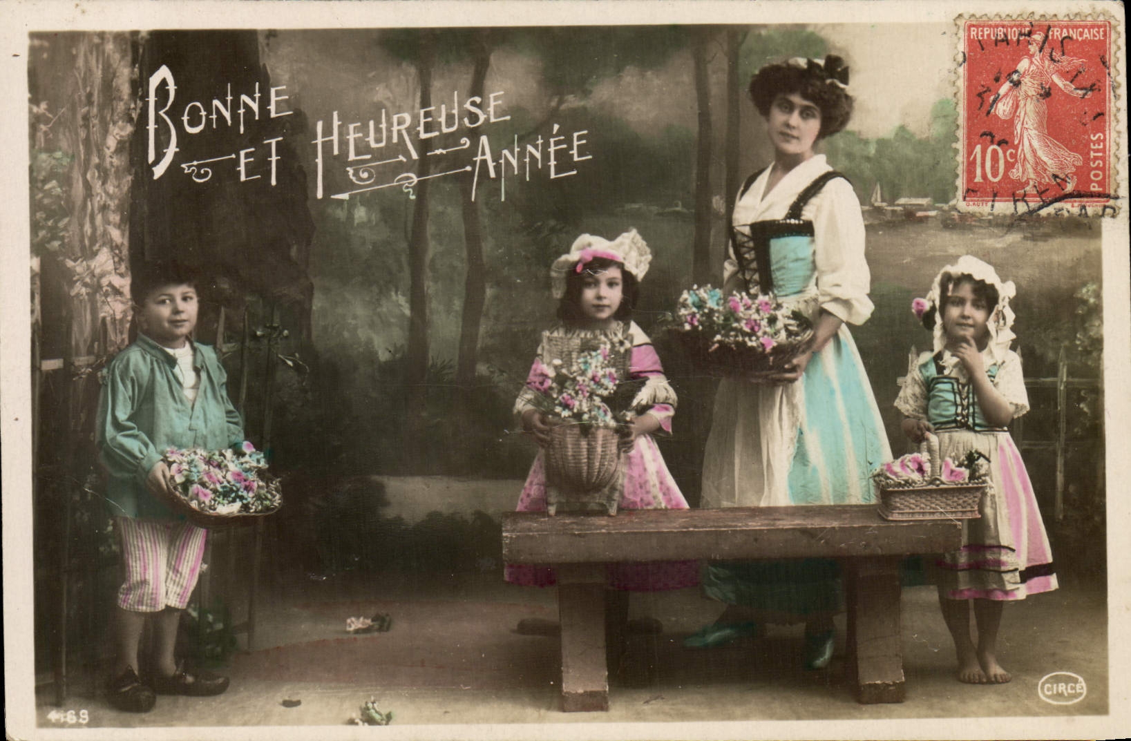 CPA Fantaisie Femme et enfants