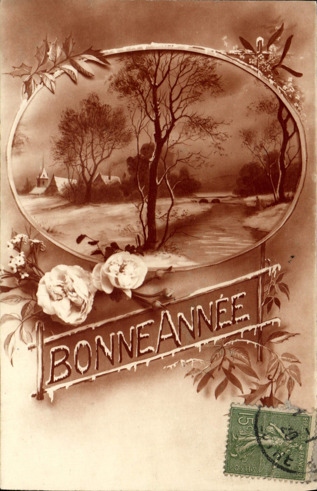 CPA Fantaisie Bonne annee