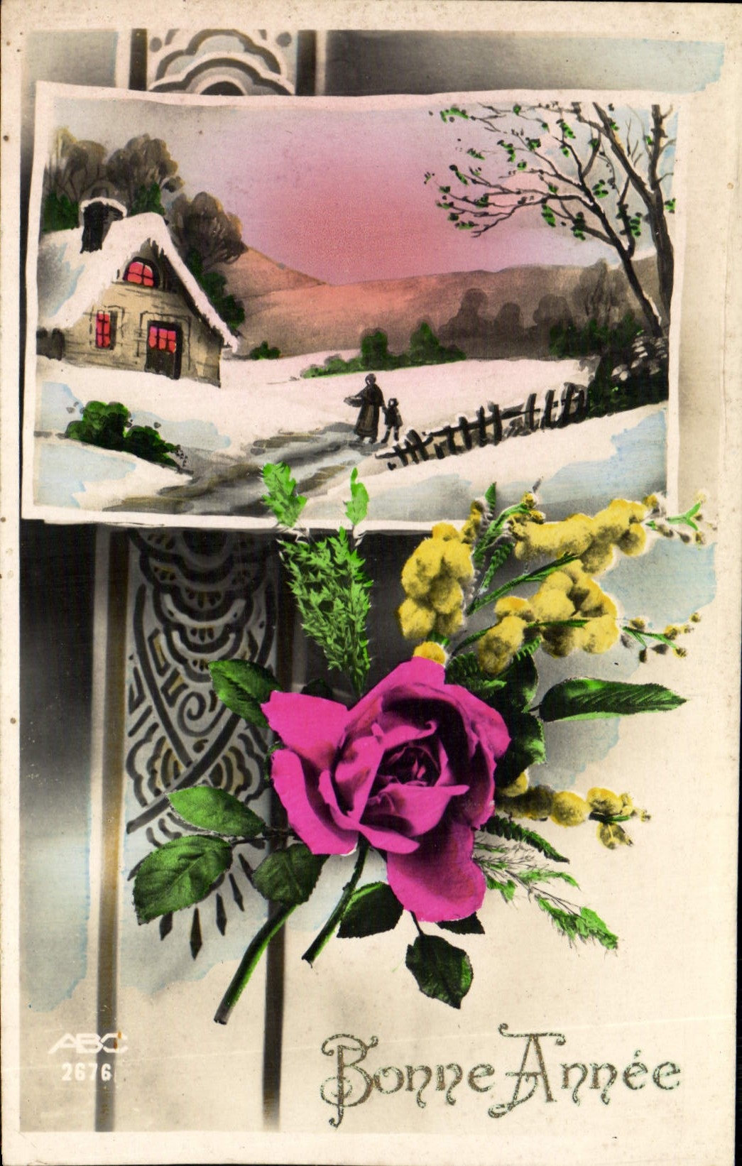 CPA Fantaisie Fleurs