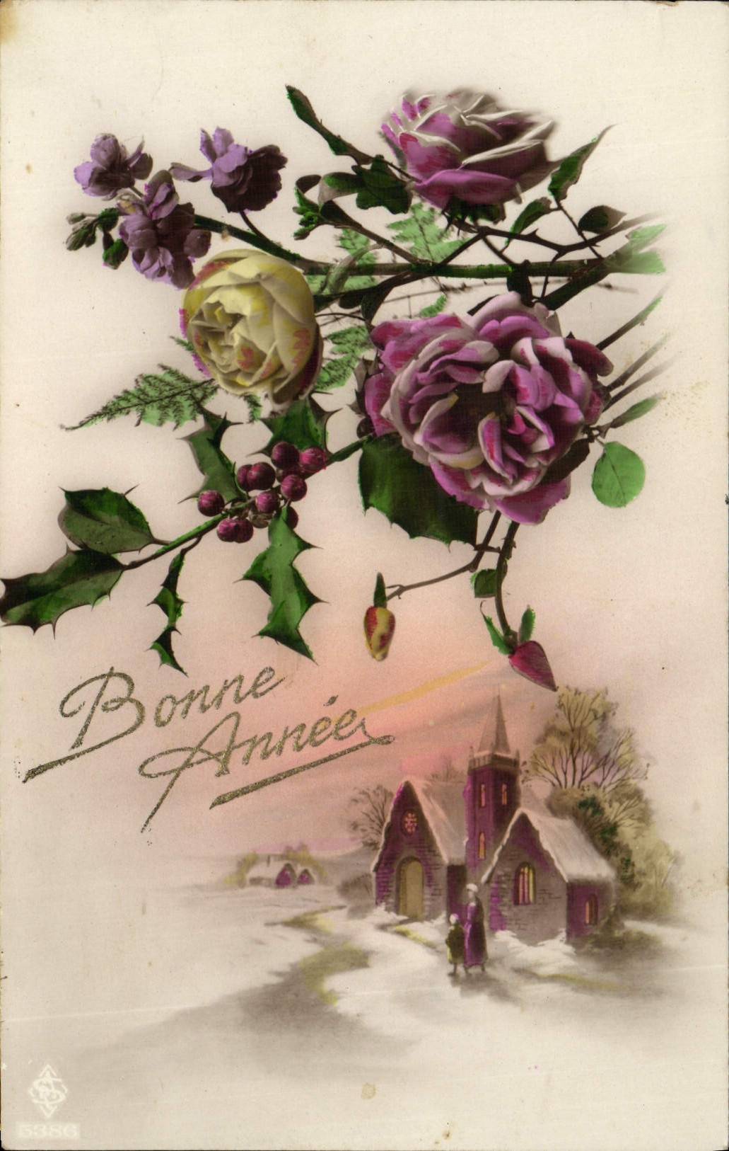 CPA Fantaisie Fleurs