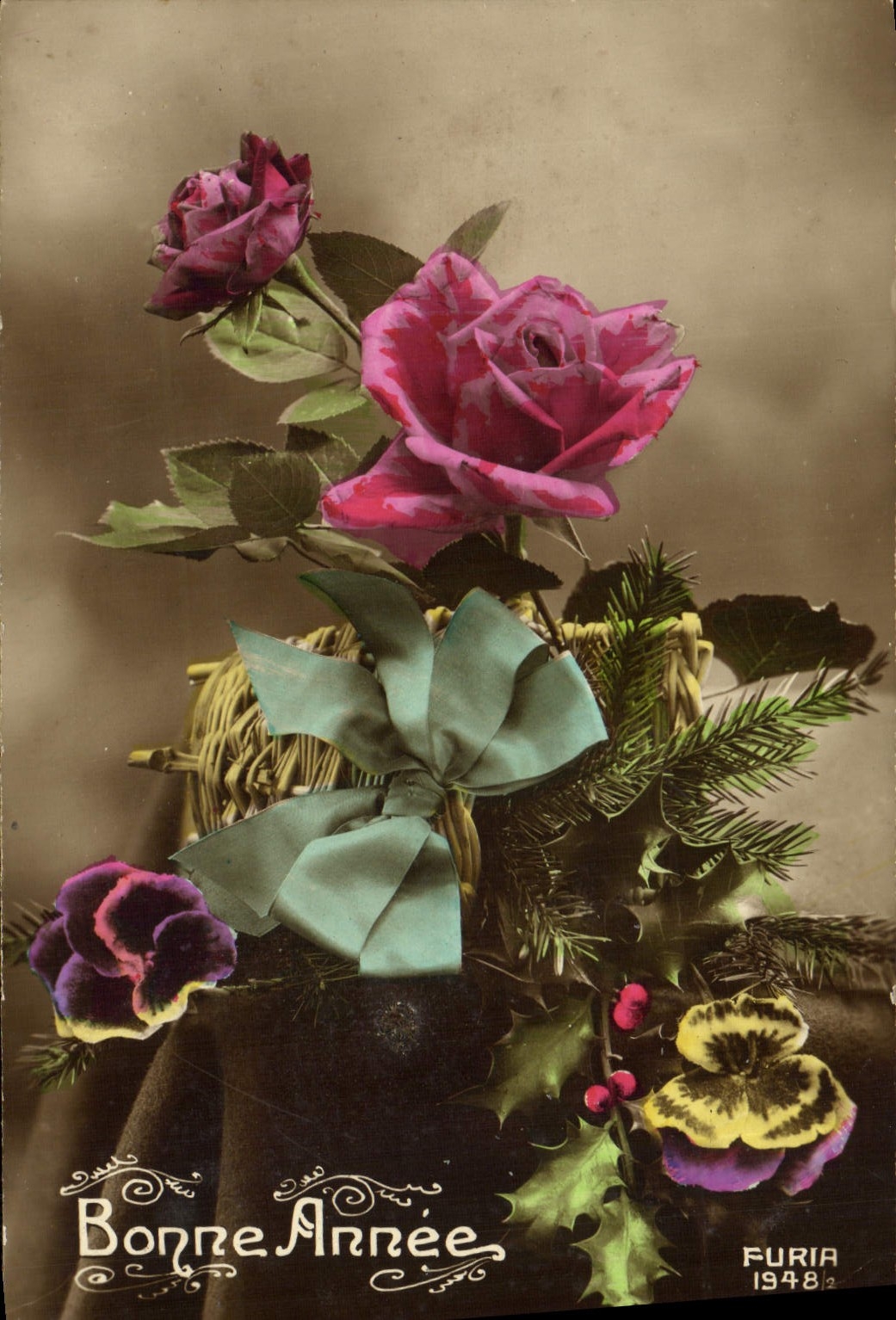 CPA Fantaisie Fleurs