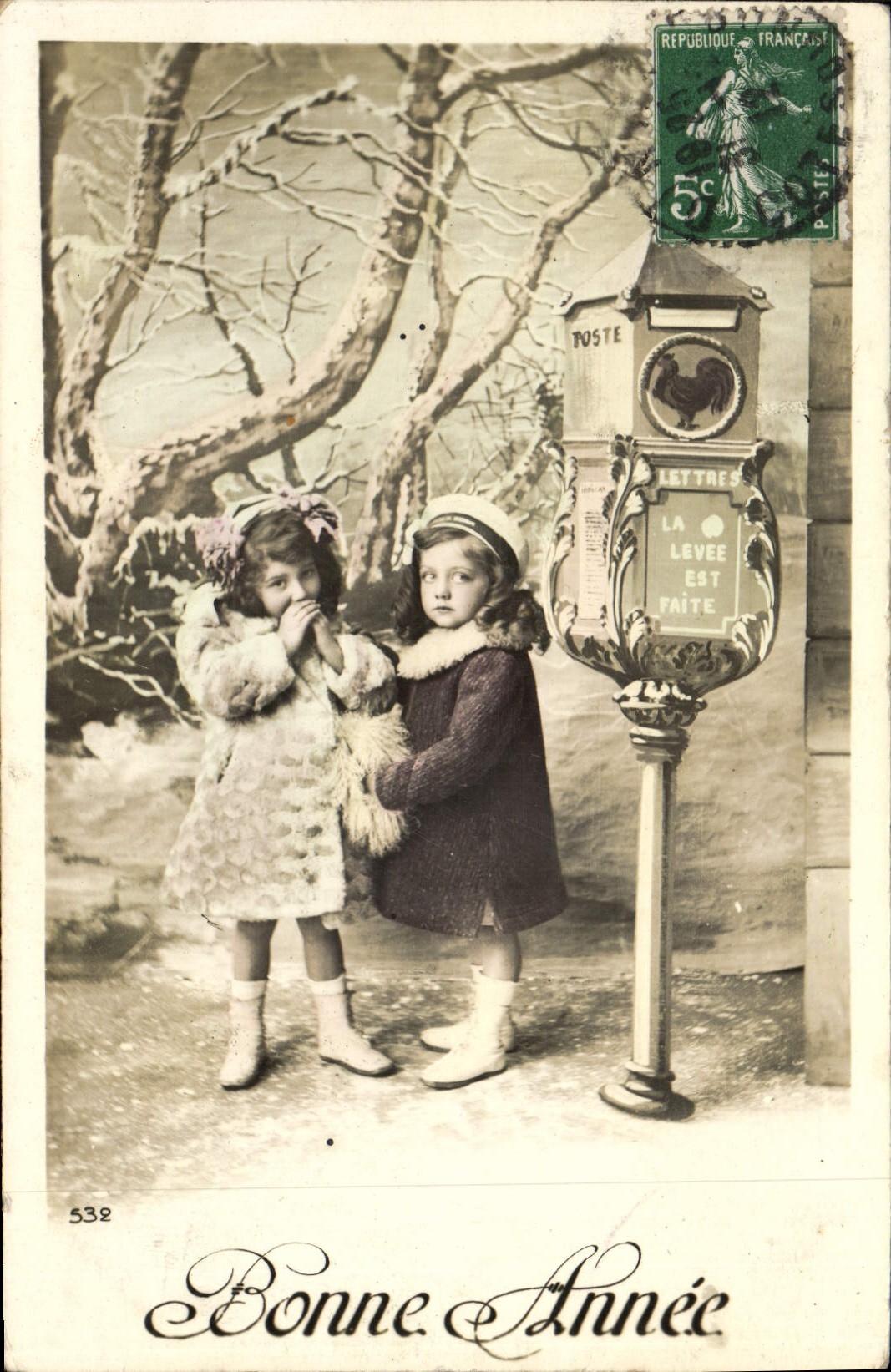 CPA Fantaisie Enfants Coq