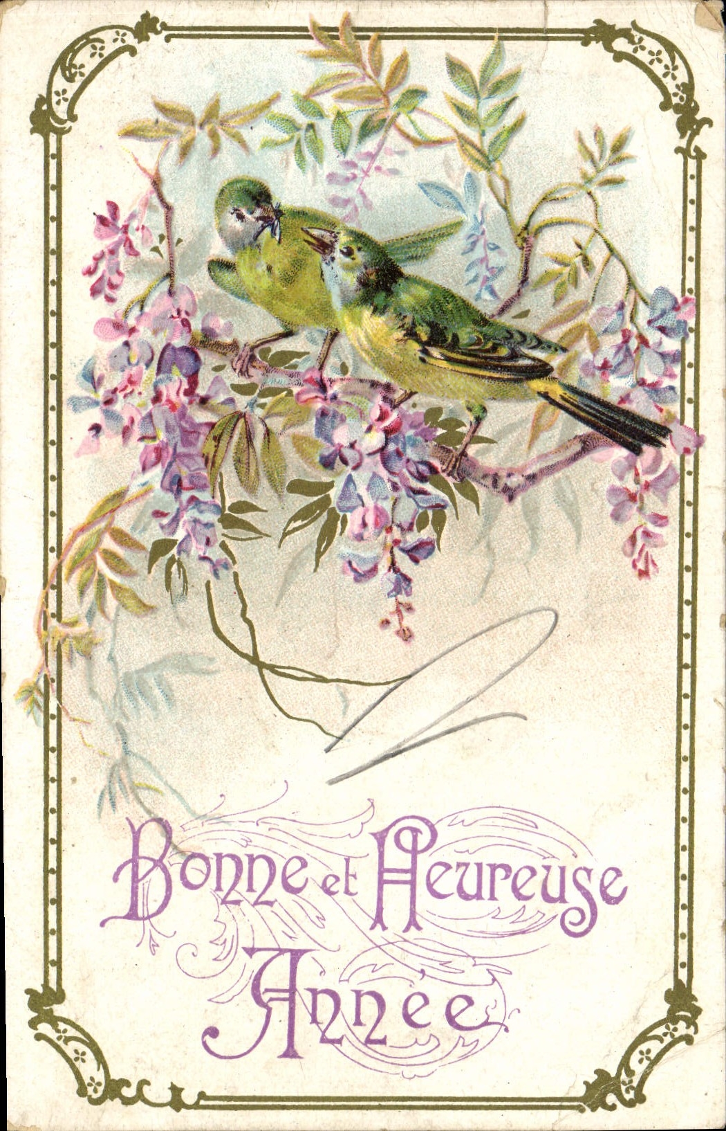 CPA Fantaisie Oiseaux