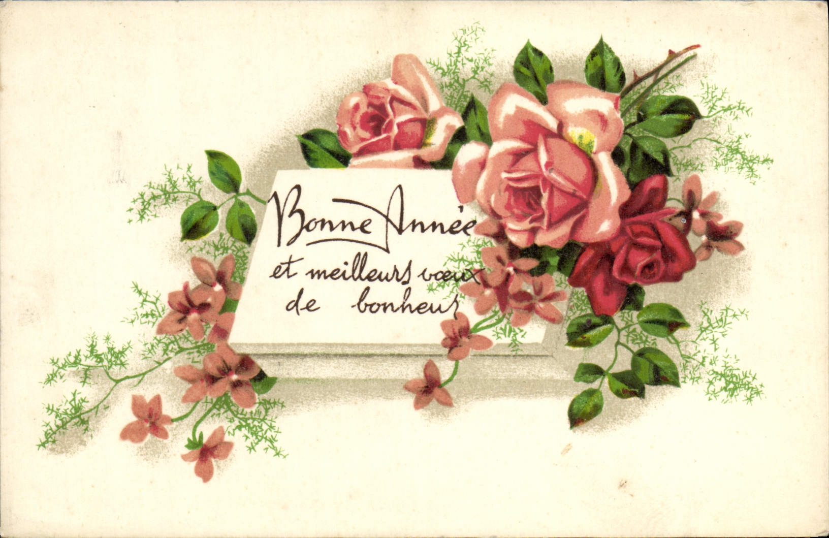 CPA Fantaisie Bonne annee