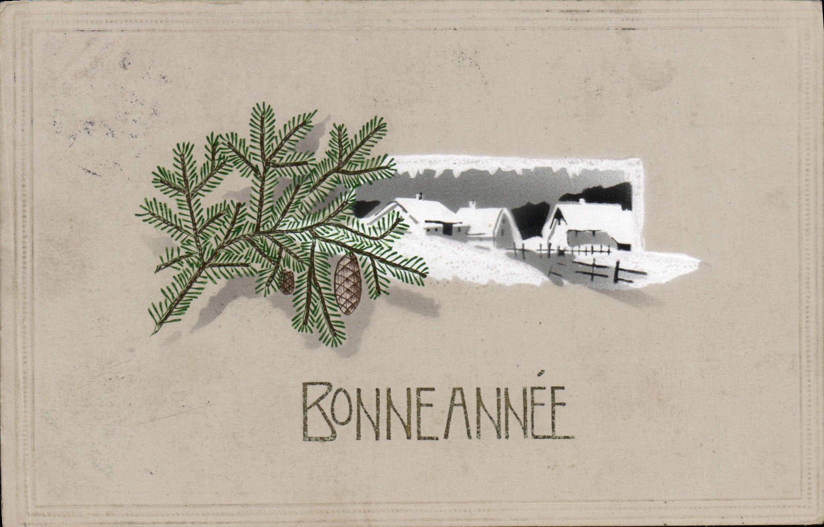 CPA Fantaisie Bonne annee