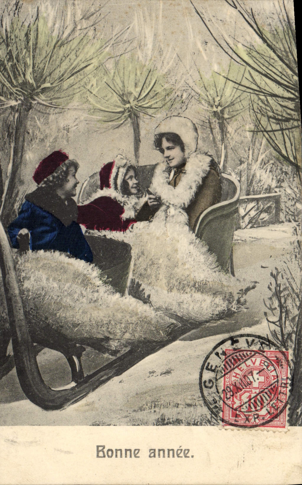 CPA Fantaisie Femme Enfants