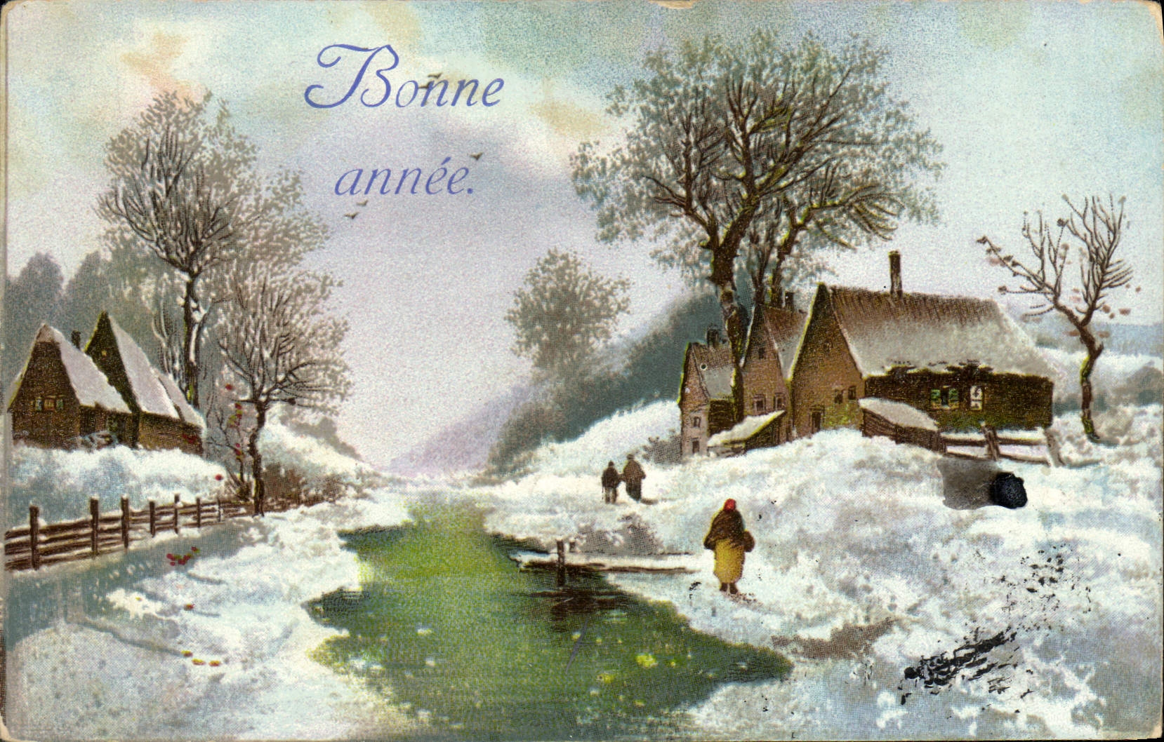 CPA Fantaisie Bonne annee