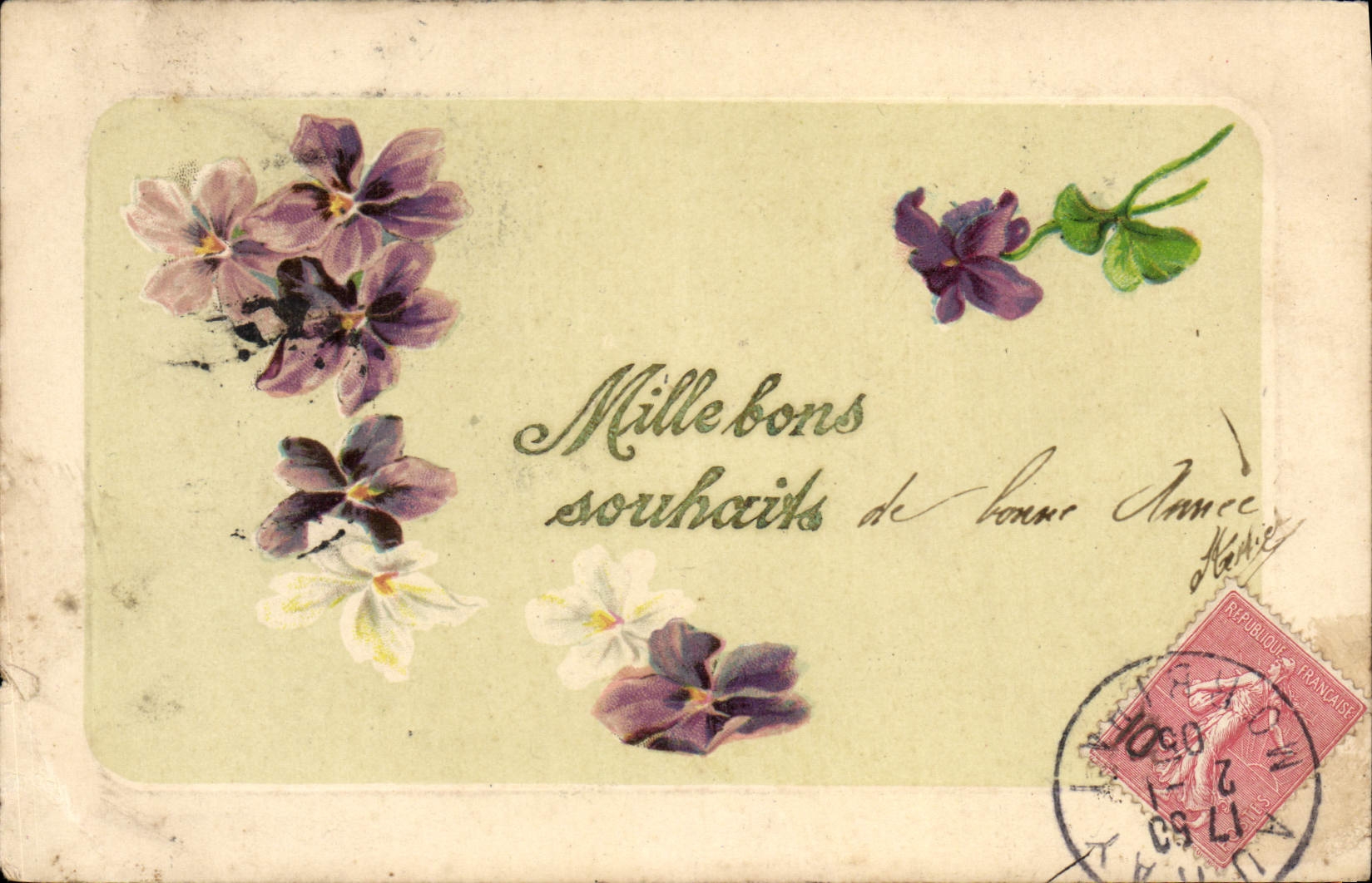 CPA Fantaisie Souhaits