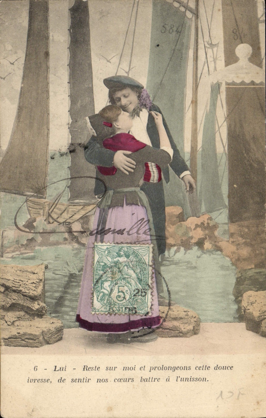 CPA Fantaisie Femme Marin 