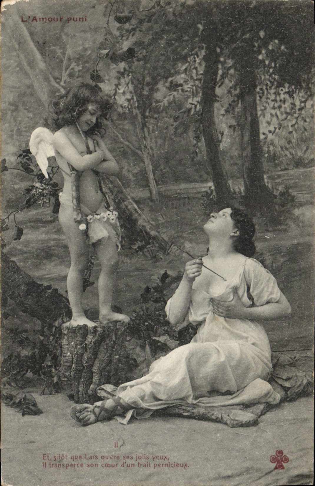 CPA Fantaisie Femme ange