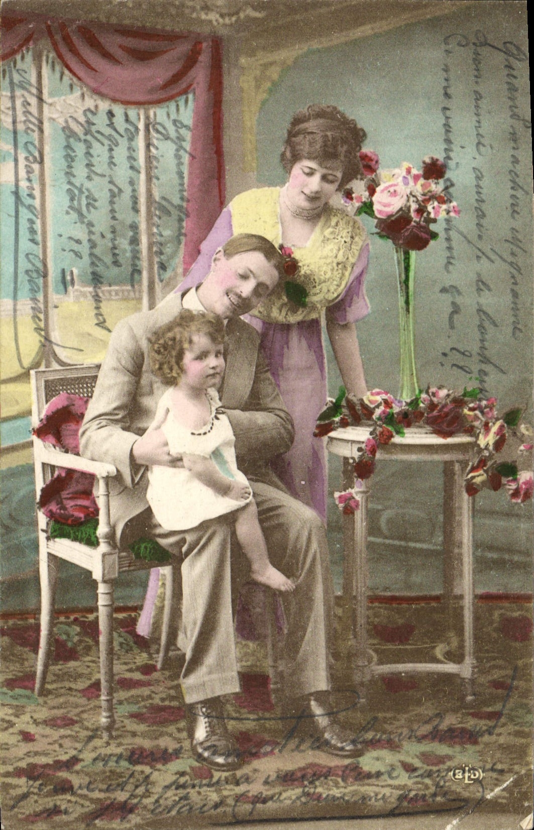 CPA Fantaisie Femme Enfant