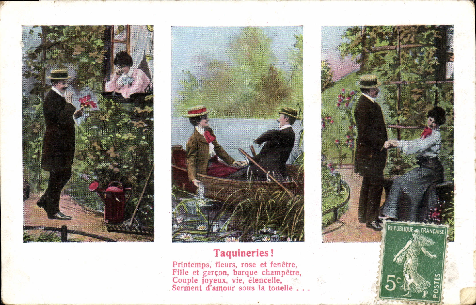 CPA Fantaisie Femme Taquineries