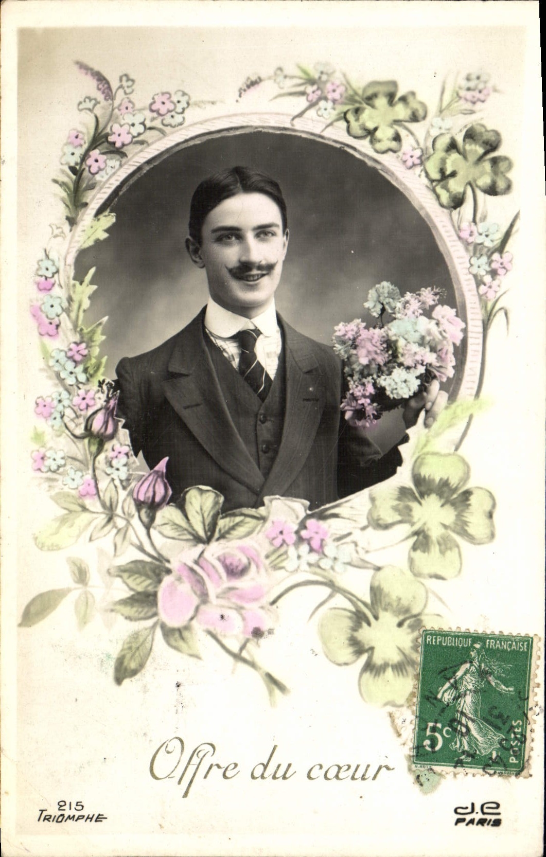 CPA Fantaisie Homme Trefles