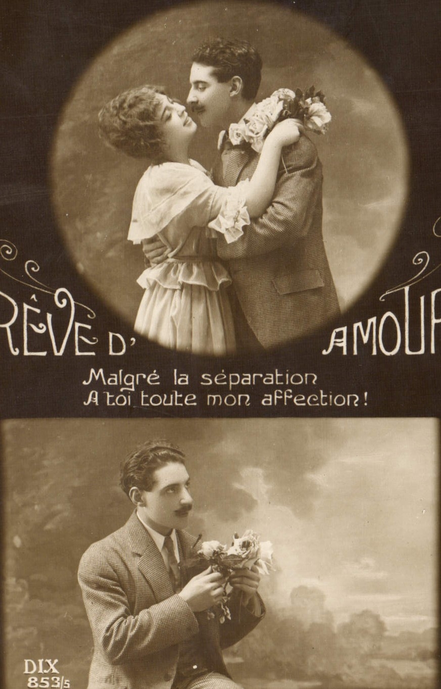 CPA Fantaisie Femme Reve d'amour 
