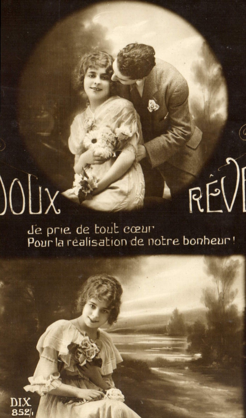 CPA Fantaisie Femme Doux Reve