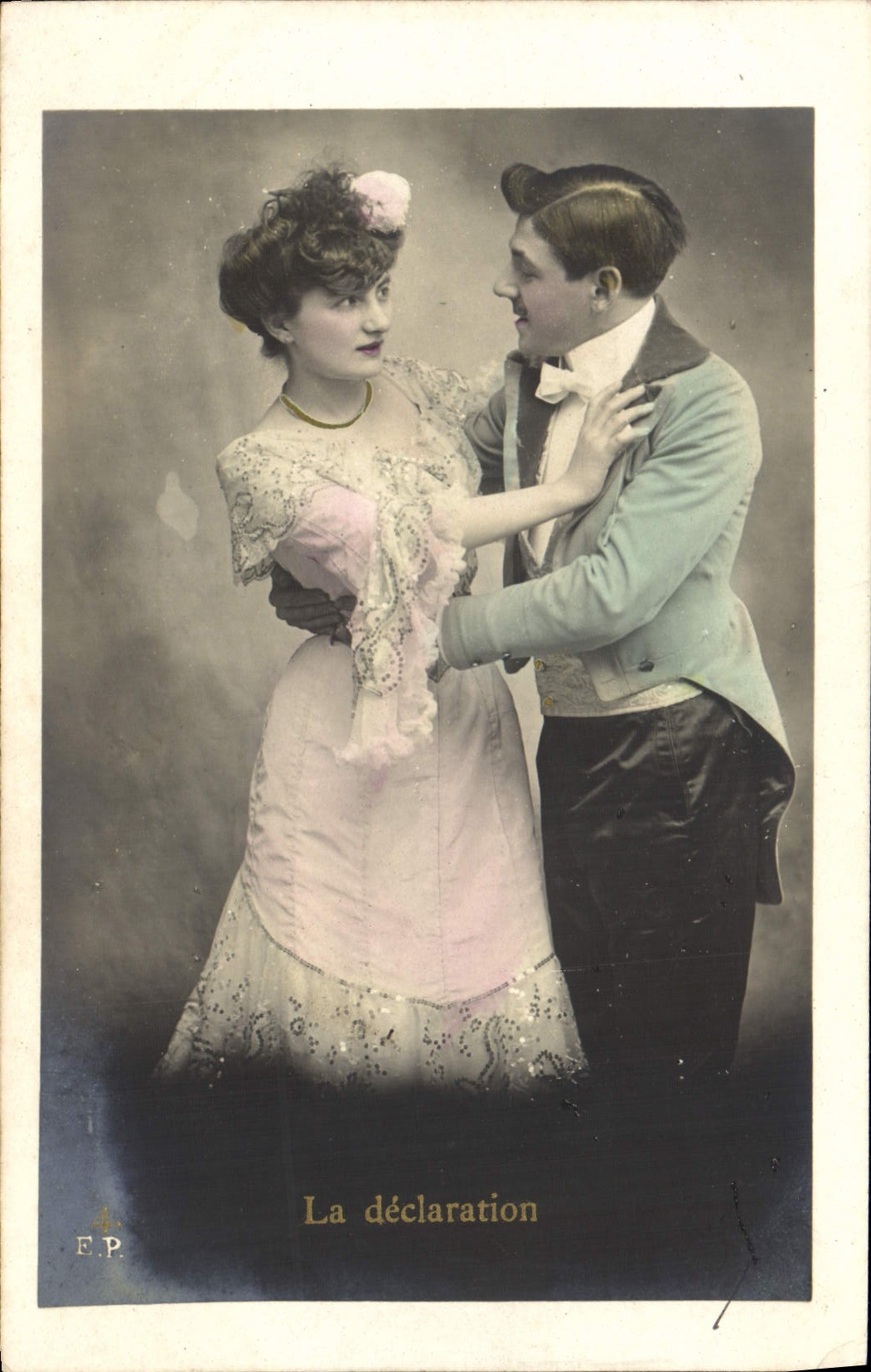 VINTAGE POSTCARD Fantasy Woman the declaration