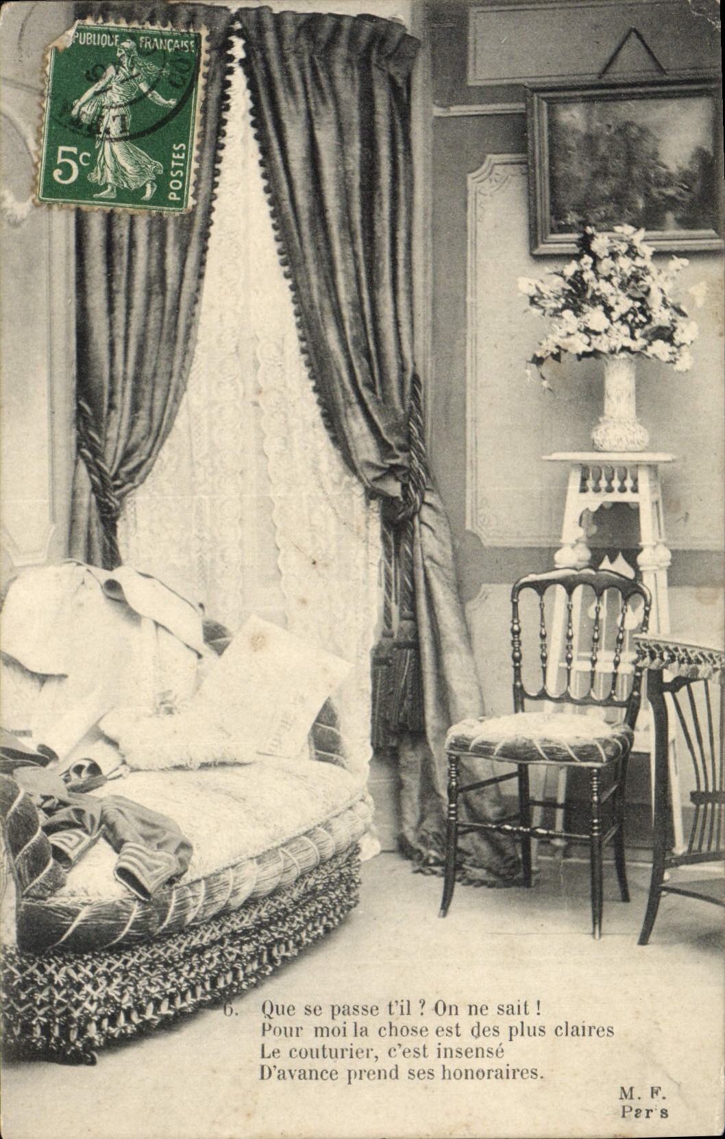 VINTAGE POSTCARD Fantaisie Woman That does occur you it?