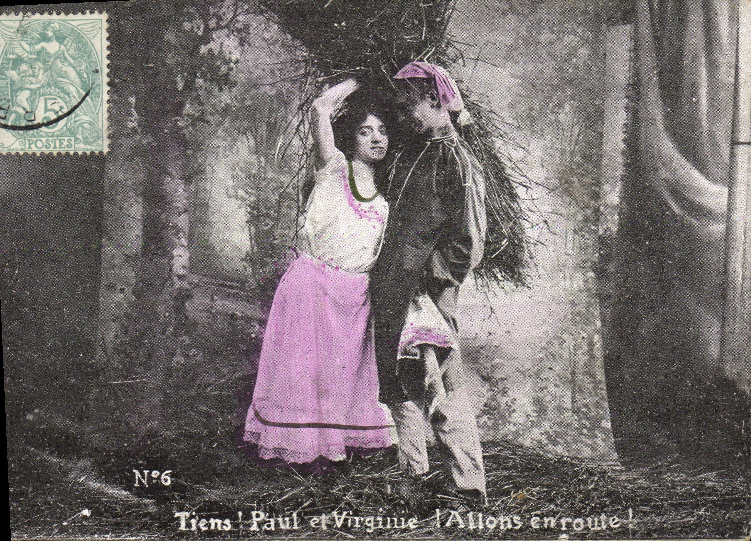 CPA Fantaisie Femme Paul et Virginie