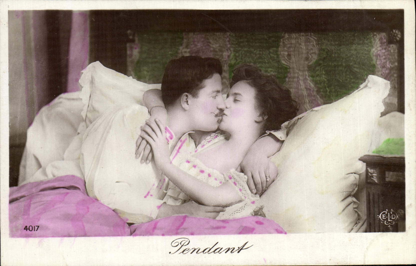 VINTAGE POSTCARD Fantasy Woman During