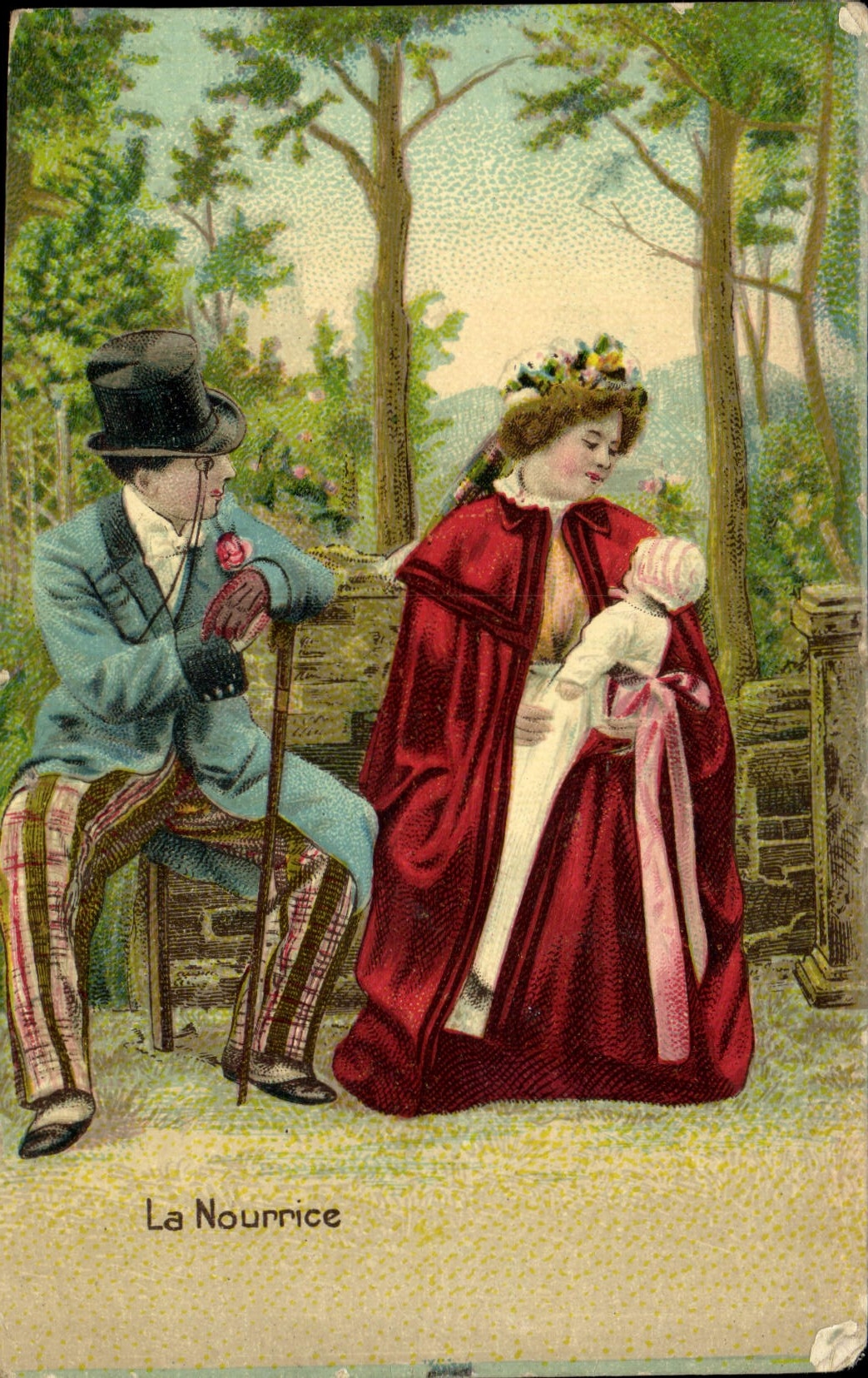 VINTAGE POSTCARD Fantasy Woman the nurse