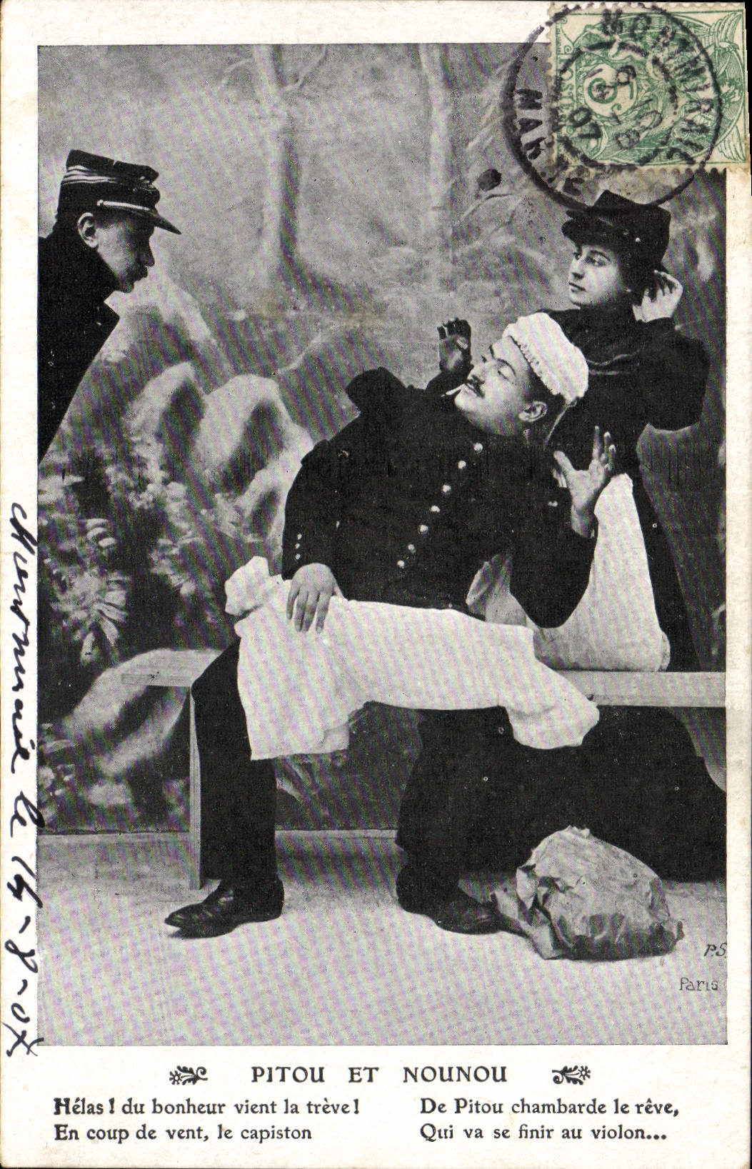 CPA Fantaisie Femme Pitou et Ninou