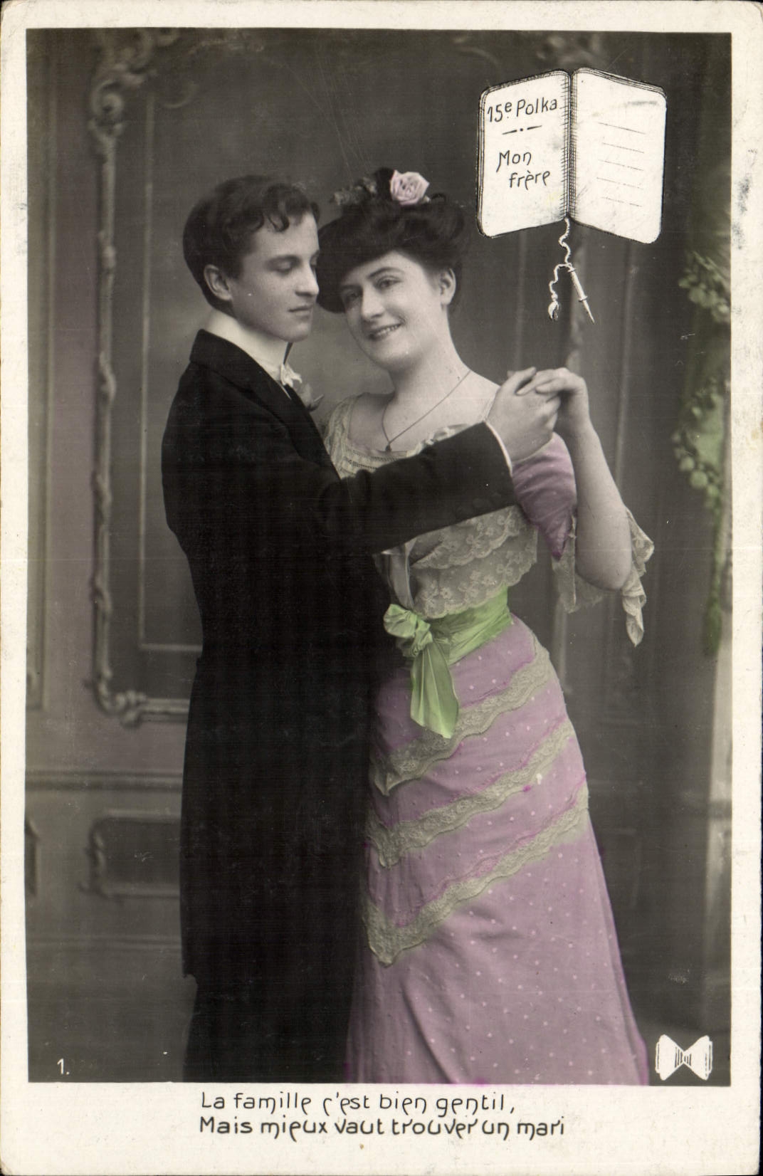 CPA Fantaisie Femme Polka 