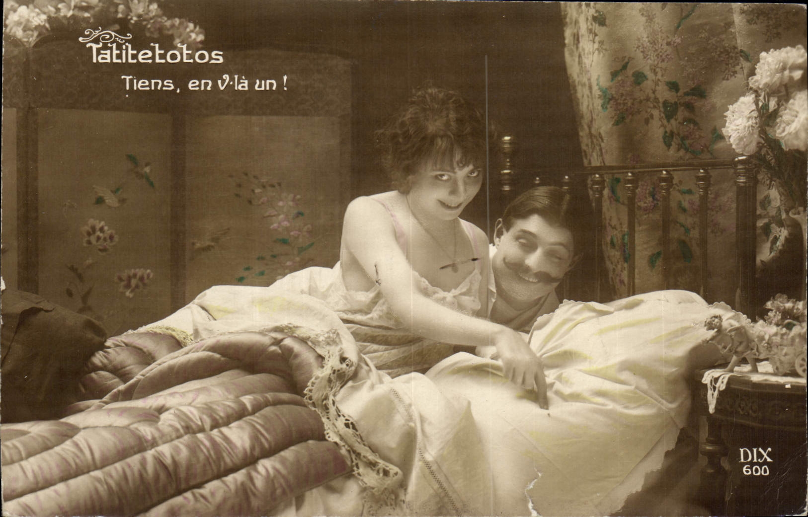 VINTAGE POSTCARD Fantasy Tatitetotos Woman