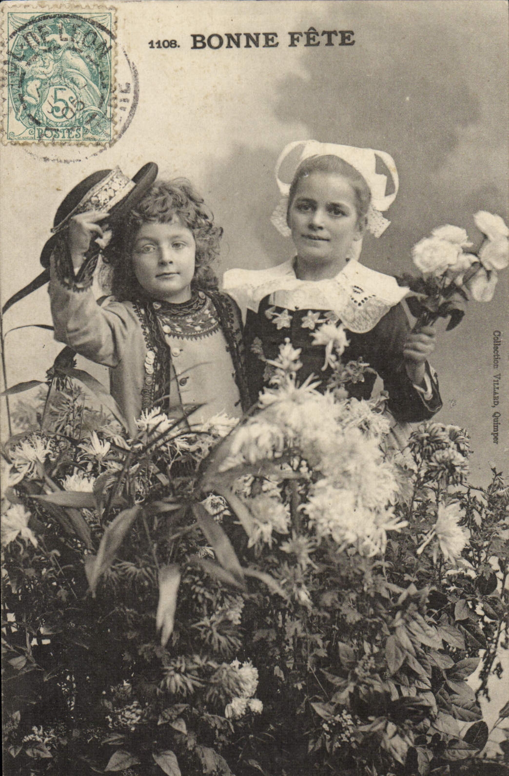 CPA Fantaisie Enfants Folklore Costume Bretagne