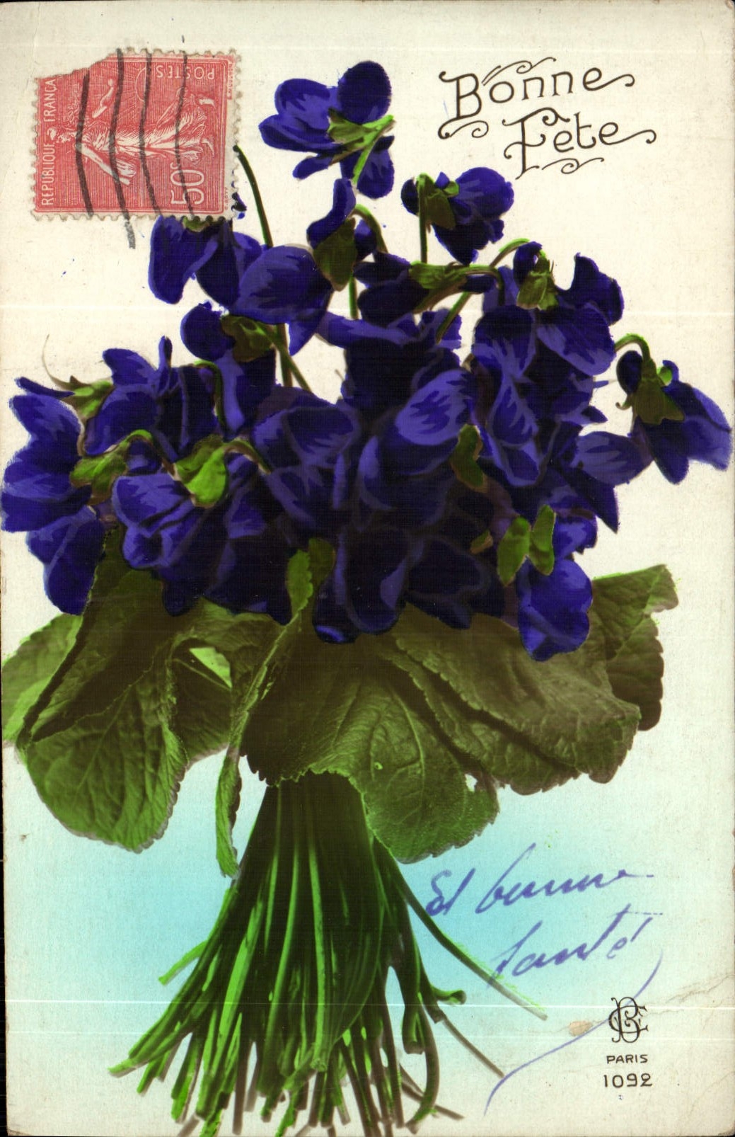 CPA Fantaisie Ffleurs