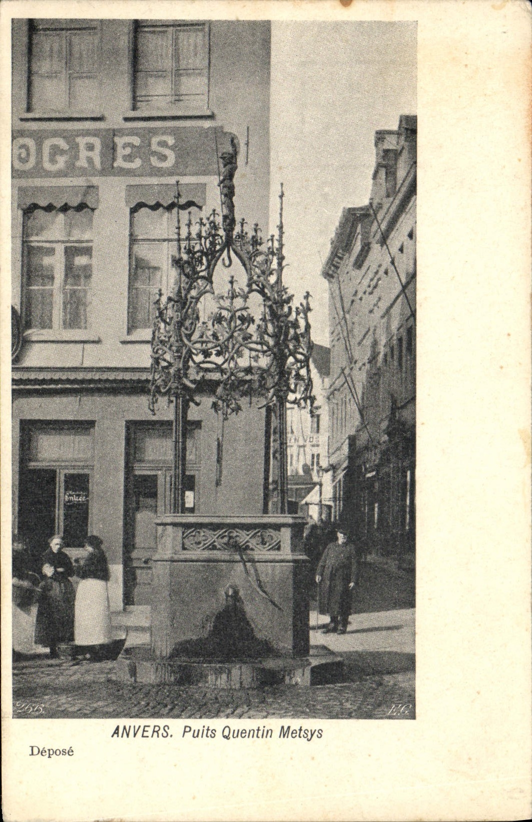 POSTAL Amberes Quentin bien Metsys de la VENDIMIA