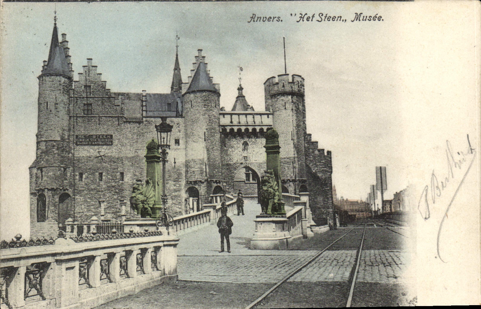 Museo del Het Steen de Amberes de la POSTAL de la VENDIMIA